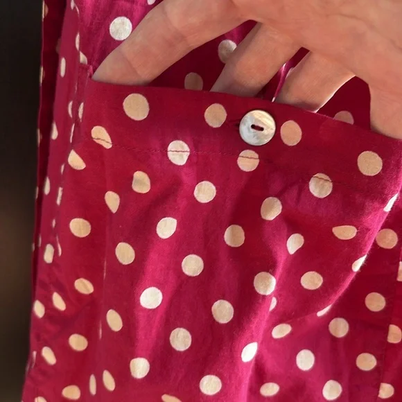 NWT April Cornell Molly Dot Dress Red Cream Size XXL / 1X - Picture 11 of 15